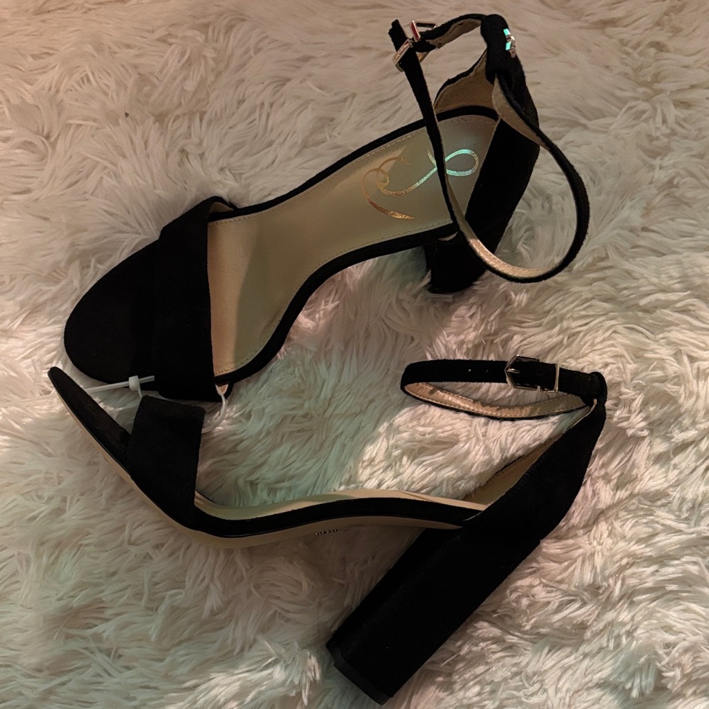 Sam Edelman Black Block Heel Sandals